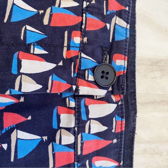 Talbots Navy Sailboat Shorts Size 12 The Weekend Short - Picture 4 of 6